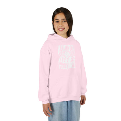 Youth Hoodie Sweatshirt \ Hamilton Aggies Volleyball \ HAV2