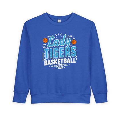 Toddler Crewneck Sweatshirt \ Brilliant Tigers Basketball \ BTBKG1