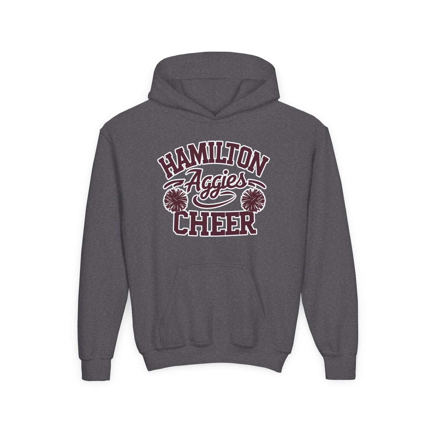 Youth Hoodie Sweatshirt \ Hamilton Aggies Cheer \ Style HAC2