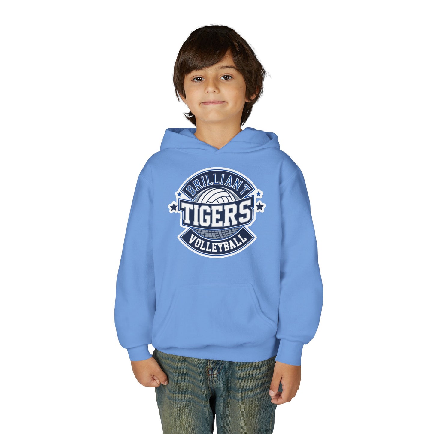 Youth Hoodie Sweatshirt \ Brilliant Tigers Volleyball \ BTV1