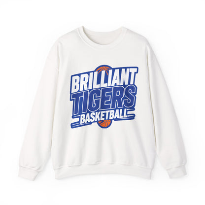 Adult Crewneck Sweatshirt \ Brilliant Tigers Basketball \ BTBK1