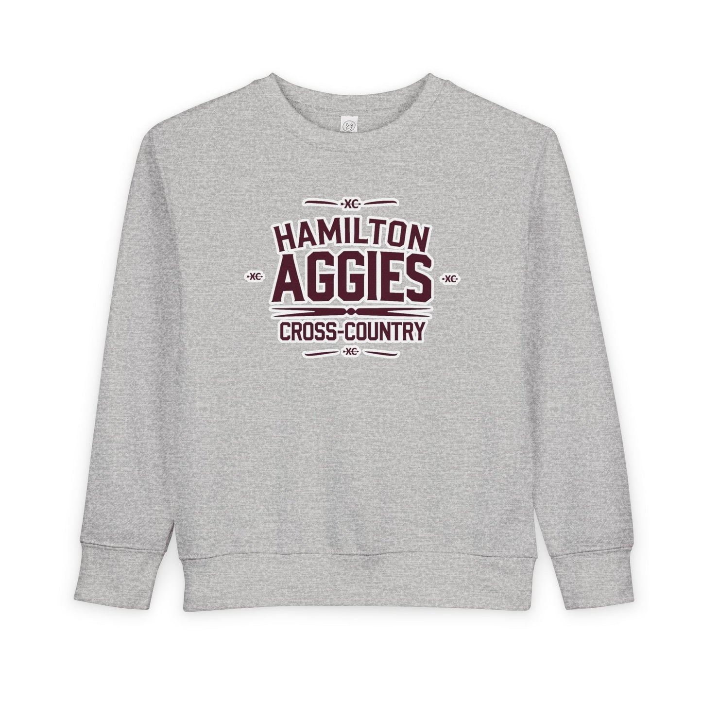 Toddler Crewneck Sweatshirt \ Hamilton Aggies Cross-Country \ HCC1