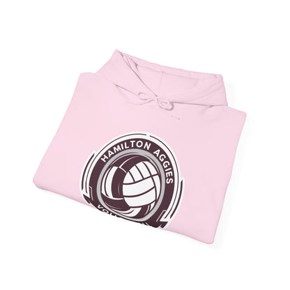 Adult Hoodie Sweatshirt \ Hamilton Aggies Volleyball \ HAV1