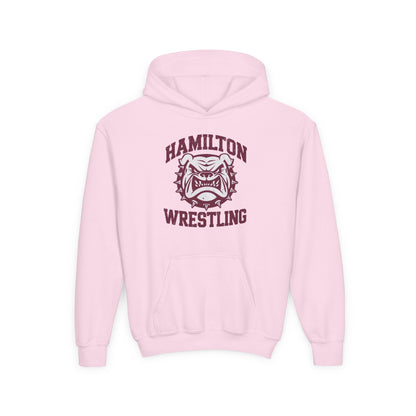 Youth Hoodie Sweatshirt \ Hamilton Aggies Wrestling \ HAW2