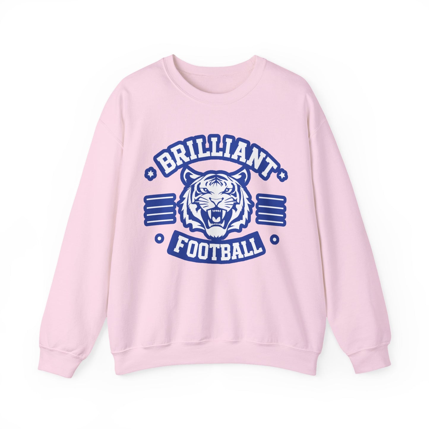 Adult Crewneck Sweatshirt \ Brilliant Tigers Football \ BTF2