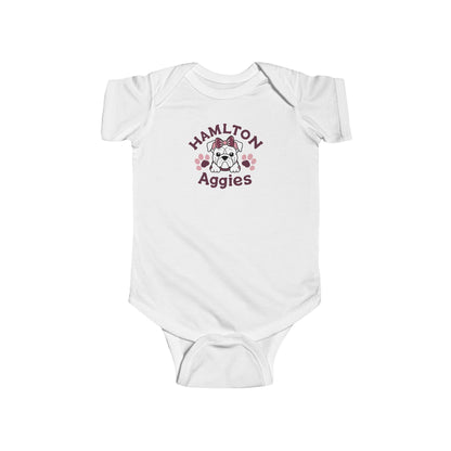 Short Sleeve Baby Bodysuit \ Hamilton Aggies \ HAG3