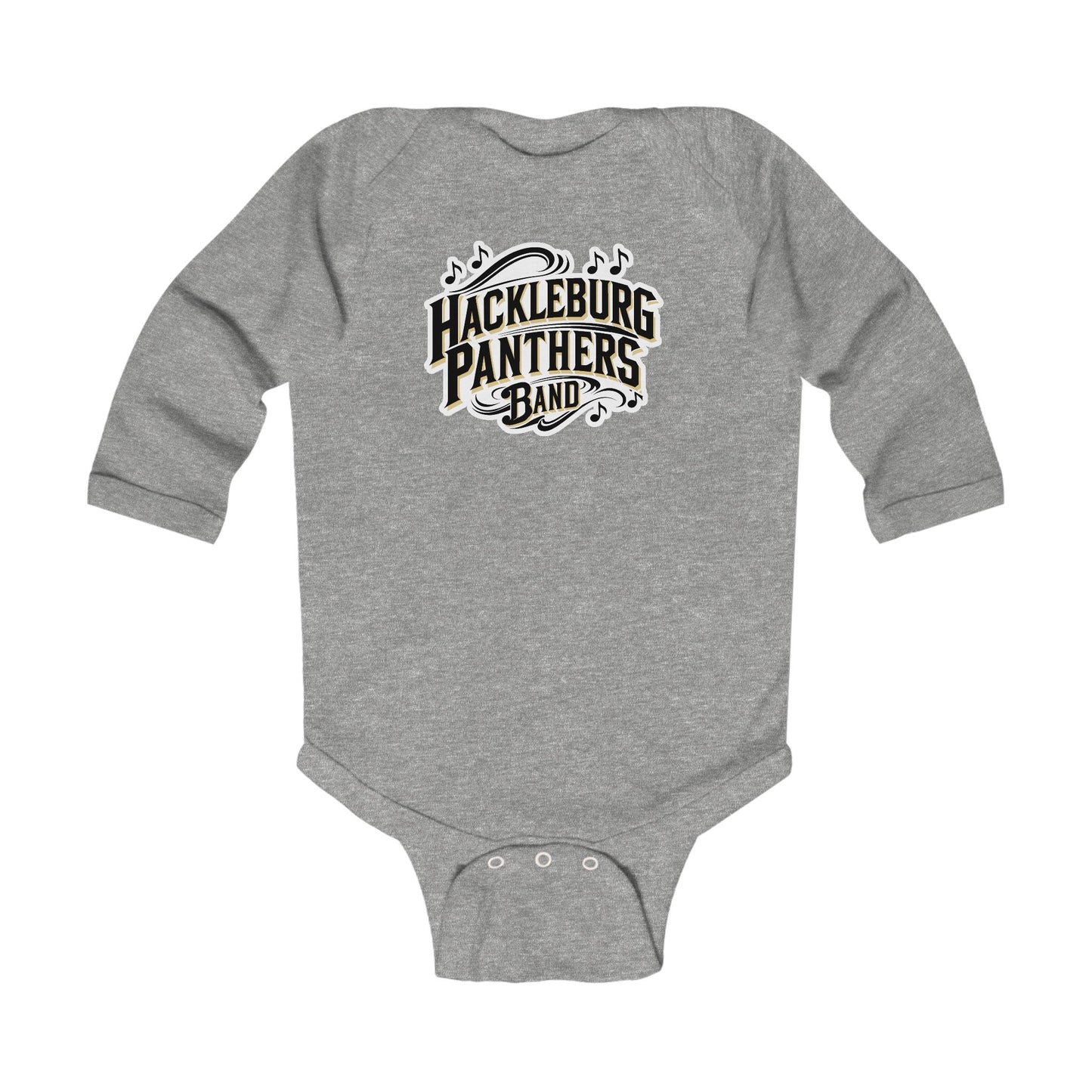 Long Sleeve Baby Bodysuit \ Hackleburg Panthers Band \ HPB1