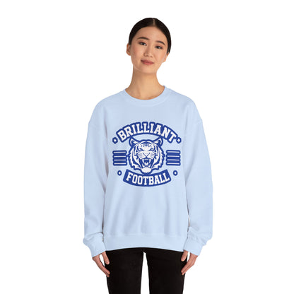 Adult Crewneck Sweatshirt \ Brilliant Tigers Football \ BTF2
