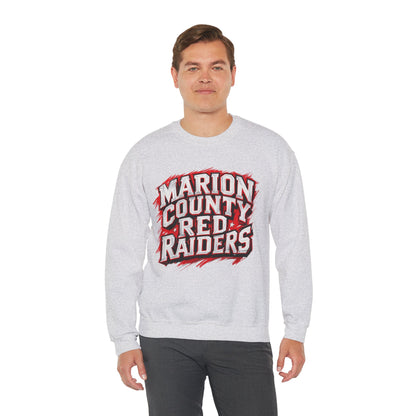 Adult Crewneck Sweatshirt \ Marion County Red Raiders \ MC1
