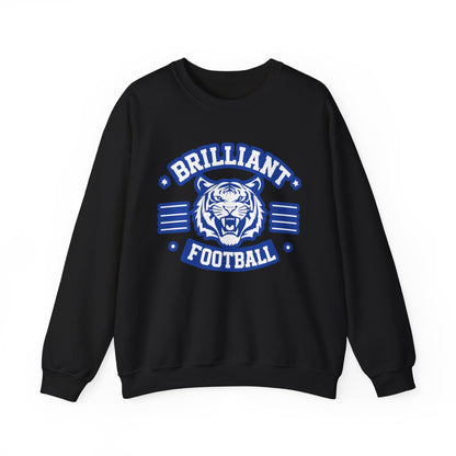 Adult Crewneck Sweatshirt \ Brilliant Tigers Football \ BTF2