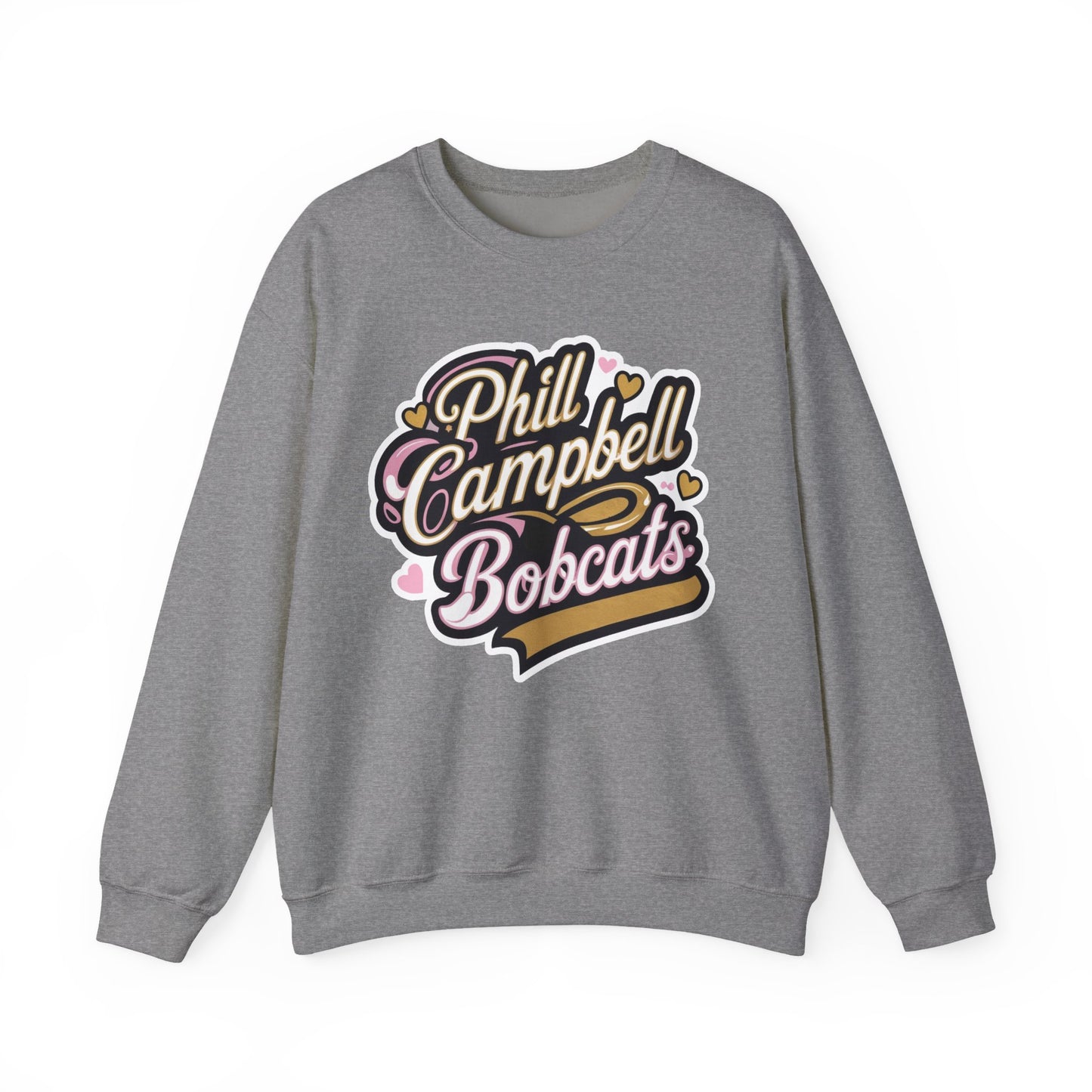Adult Crewneck Sweatshirt \ Phill Campbell Bobcats \ PCBG1