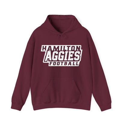 Adult Hoodie Sweatshirt \ Hamilton Aggies Football \ HAF1