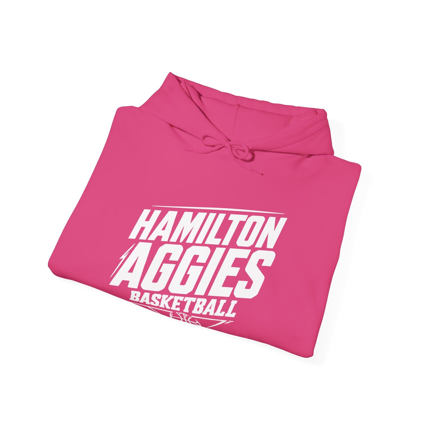 Adult Hoodie Sweatshirt \ Hamilton Aggies Basketball \ HABB2