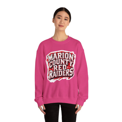 Adult Crewneck Sweatshirt \ Marion County Red Raiders \ MC1