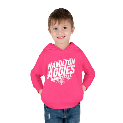 Toddler Hoodie Sweatshirt \ Hamilton Aggies Basketball \ HABB2