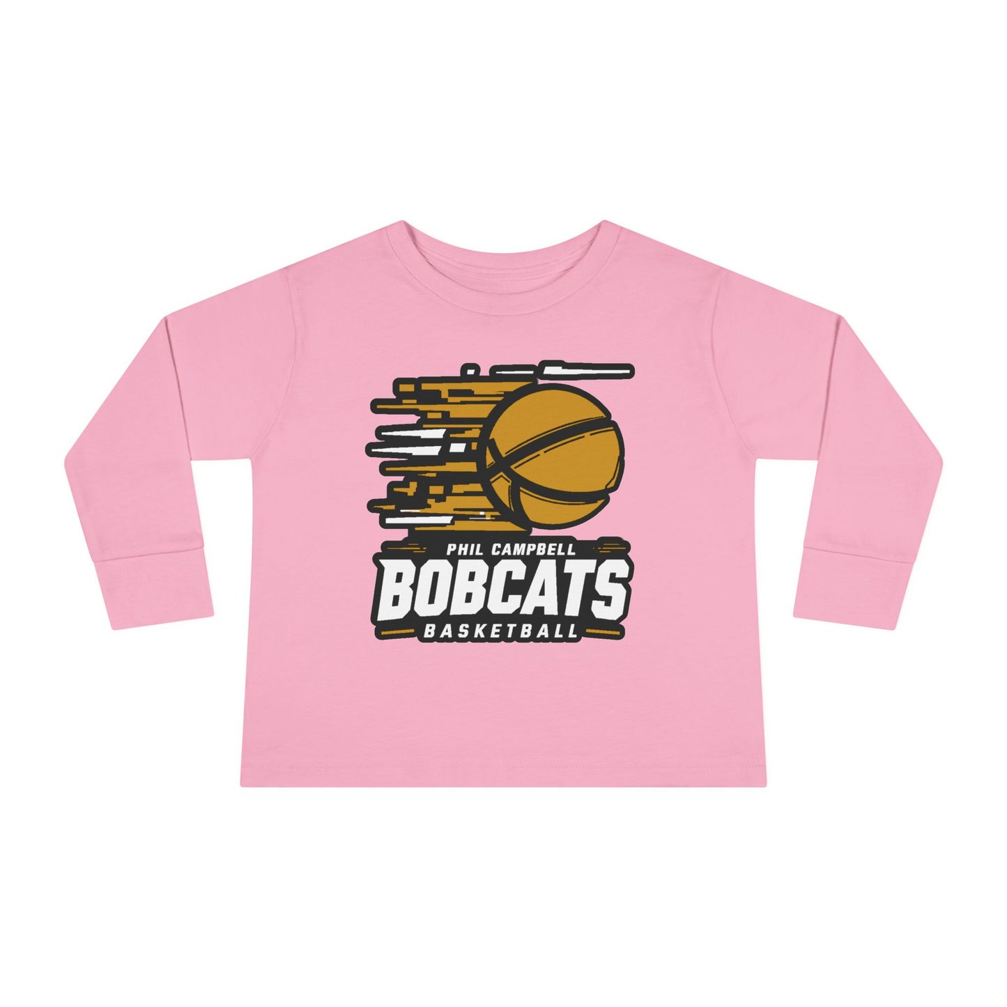 Toddler Long Sleeve Tee \ Phil Campbell Bobcats Basketball \ PCBBK2