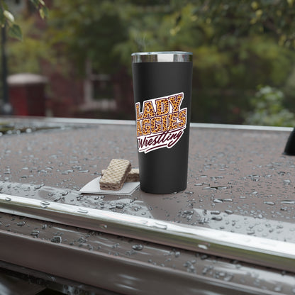 22oz Copper Insulated Tumbler \ Hamilton Aggies Wrestling \ HAWG3