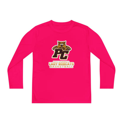 Youth Long Sleeve Tee \ Phil Campbell Bobcats Basketball \ PCBBKG1