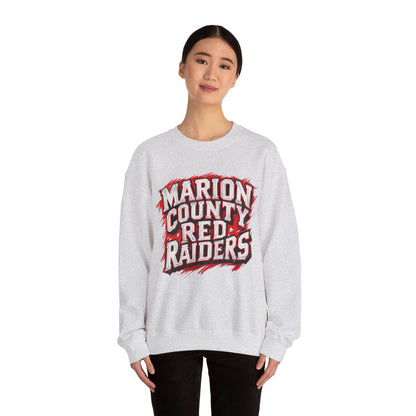 Adult Crewneck Sweatshirt \ Marion County Red Raiders \ MC1
