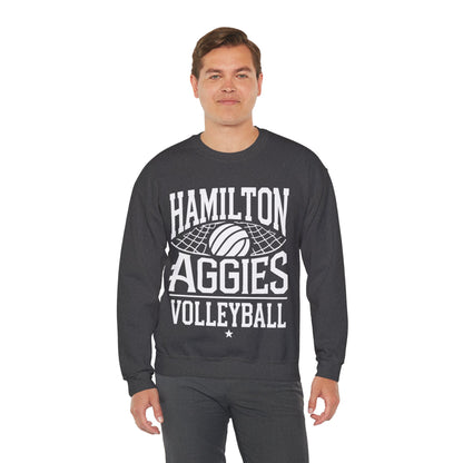 Adult Crewneck Sweatshirt \ Hamilton Aggies Volleyball \ HAV2