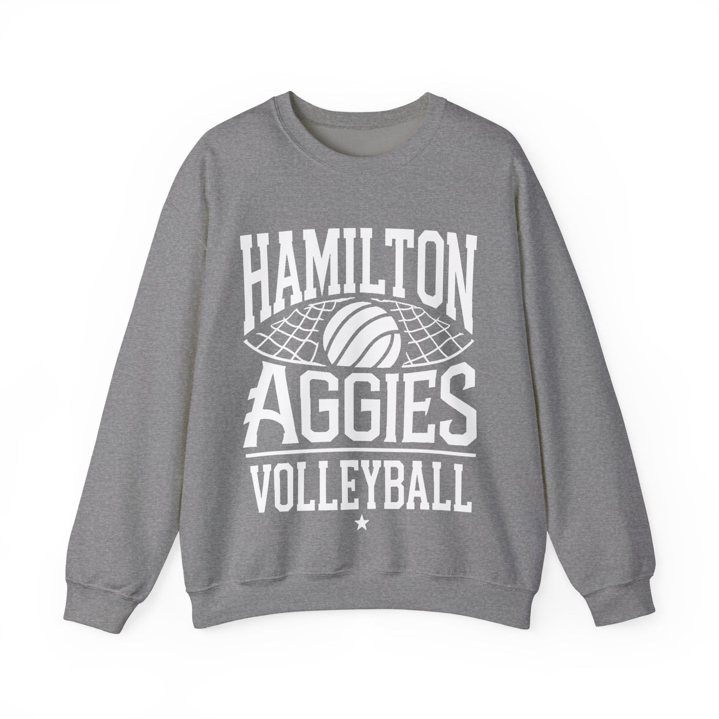 Adult Crewneck Sweatshirt \ Hamilton Aggies Volleyball \ HAV2