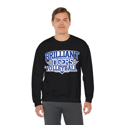 Adult Crewneck Sweatshirt \ Brilliant Tigers Volleyball \ BTV2