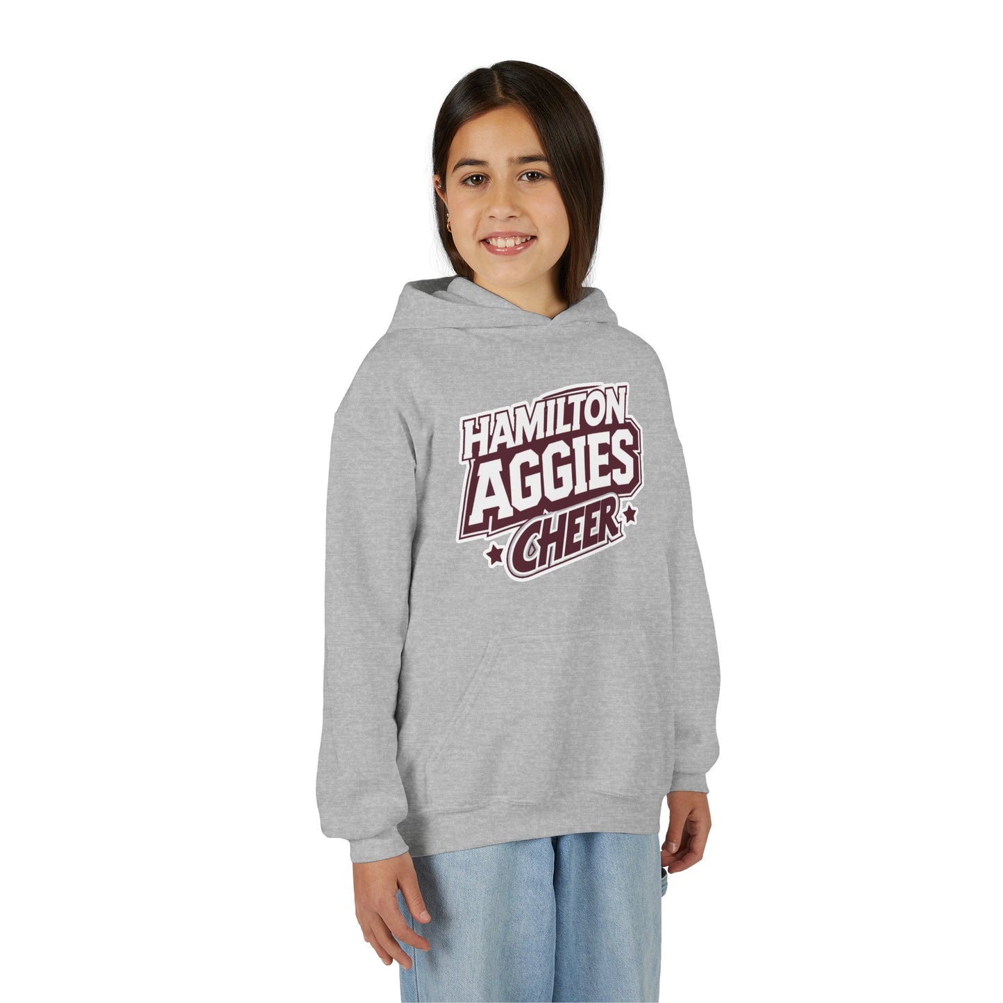 Youth Hoodie Sweatshirt \ Hamilton Aggies Cheer \ HAC1