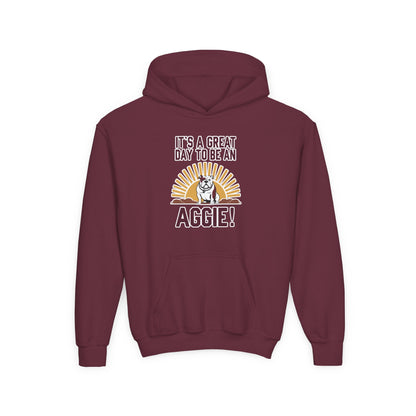 Youth Hoodie Sweatshirt \ It's a Great Day to be an Aggie! \ GDA4