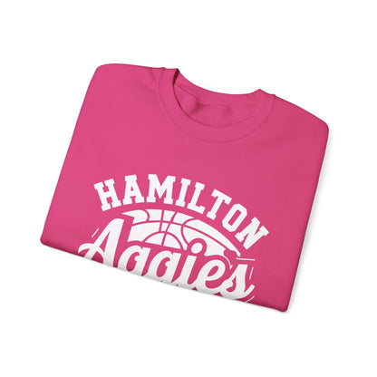 Adult Crewneck Sweatshirt \ Hamilton Aggies Basketball \ HABKG1
