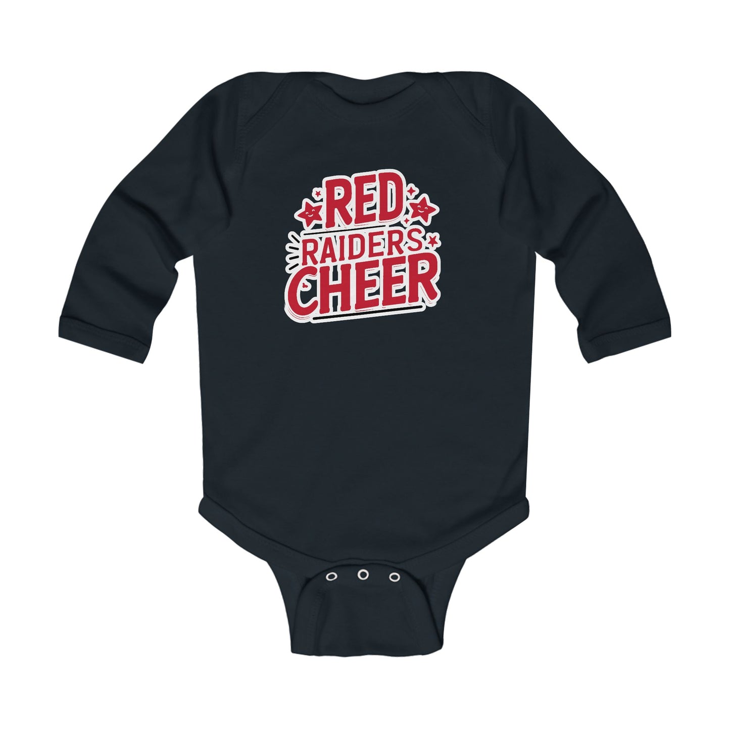 Long Sleeve Baby Bodysuit \ Marion County Red Raiders Cheer \ MCC2