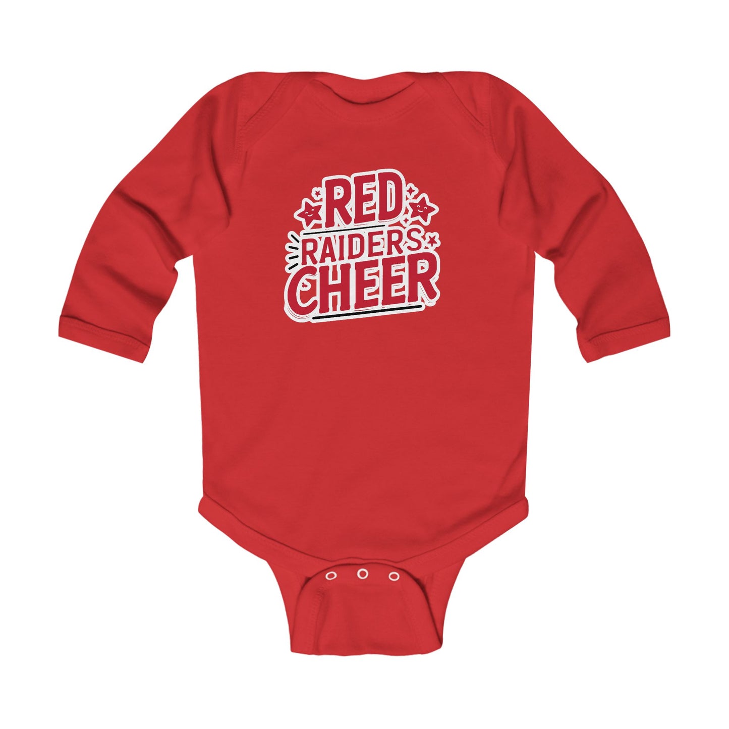 Long Sleeve Baby Bodysuit \ Marion County Red Raiders Cheer \ MCC2