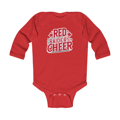 Long Sleeve Baby Bodysuit \ Marion County Red Raiders Cheer \ MCC2
