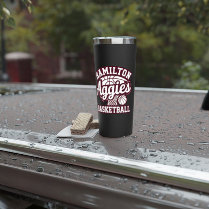22oz Copper Insulated Tumbler \ Hamilton Aggies Basketball \ HABBG1
