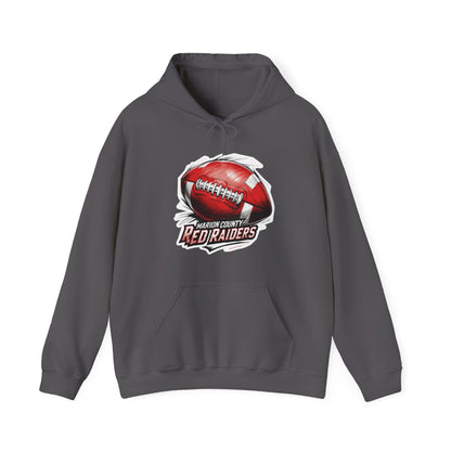 Adult Hoodie Sweatshirt \ Marion County Red Raiders Football \ MCF1