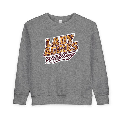 Toddler Crewneck Sweatshirt \ Hamilton Aggies Wrestling \ HAWG3