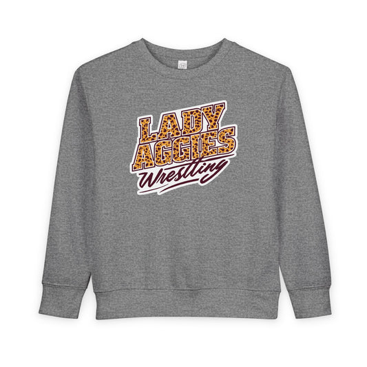 Toddler Crewneck Sweatshirt \ Hamilton Aggies Wrestling \ HAWG3