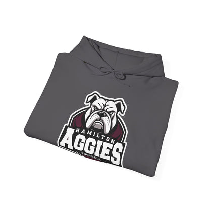 Adult Hoodie Sweatshirt \ Hamilton Aggies Football \ HAF2