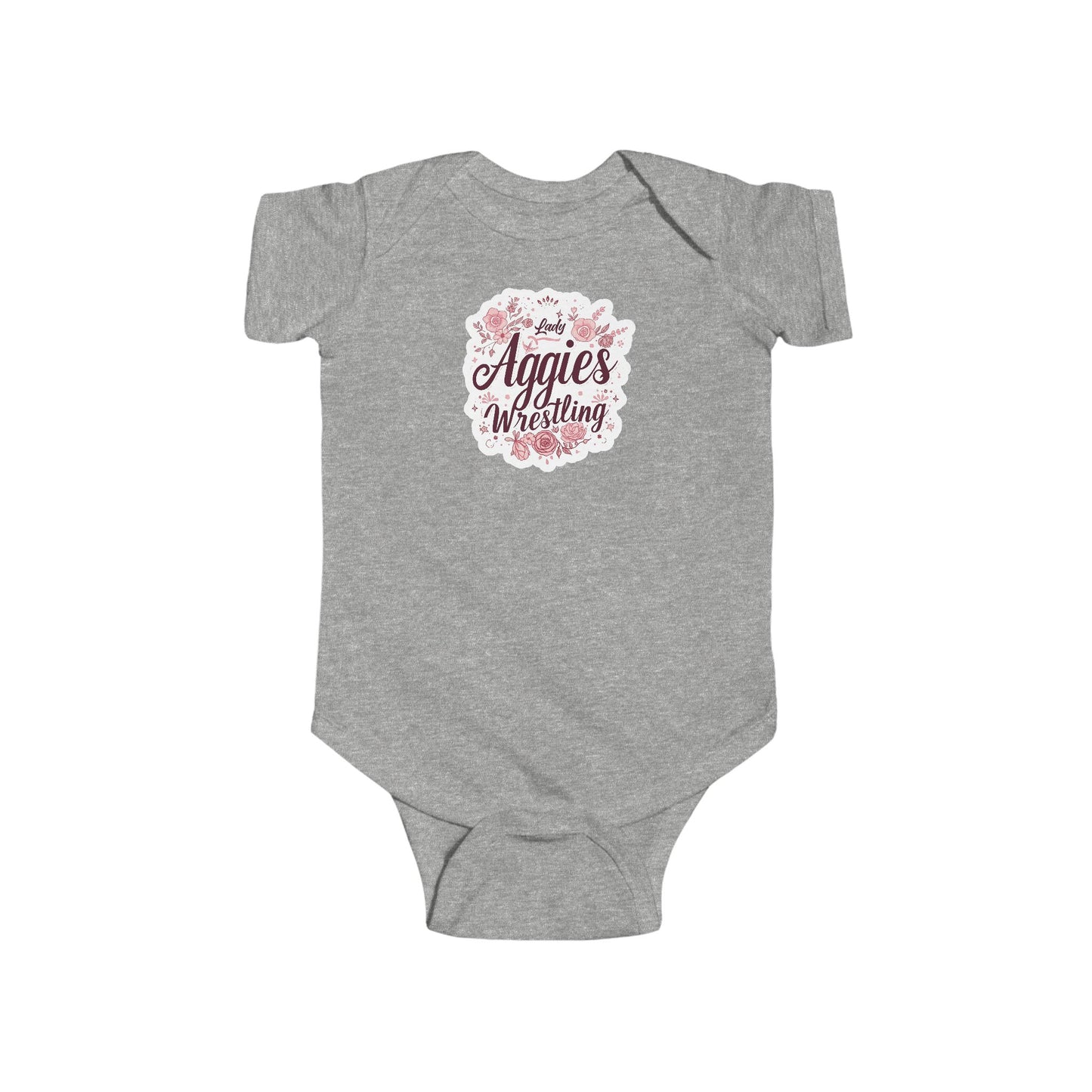 Short Sleeve Baby Bodysuit \ Hamilton Aggies Wrestling \ HAWG1