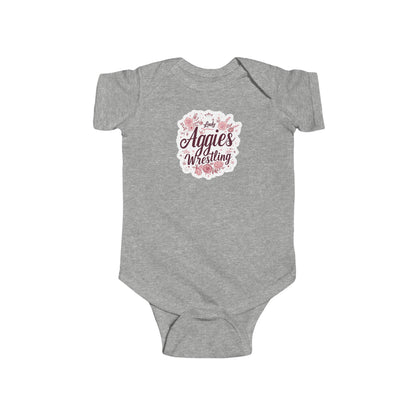 Short Sleeve Baby Bodysuit \ Hamilton Aggies Wrestling \ HAWG1