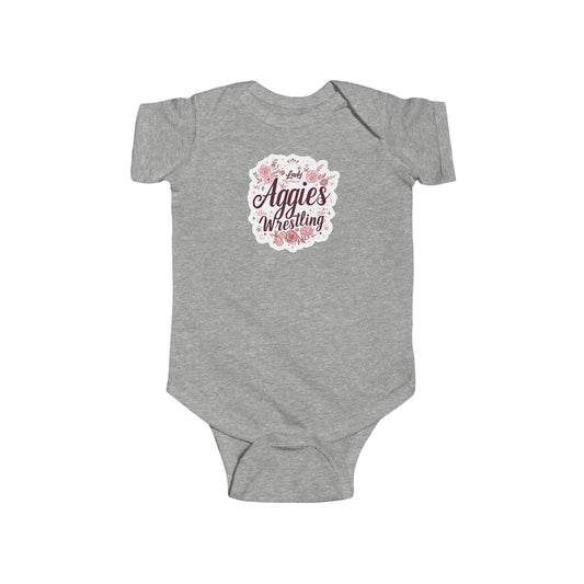 Short Sleeve Baby Bodysuit \ Hamilton Aggies Wrestling \ HAWG1