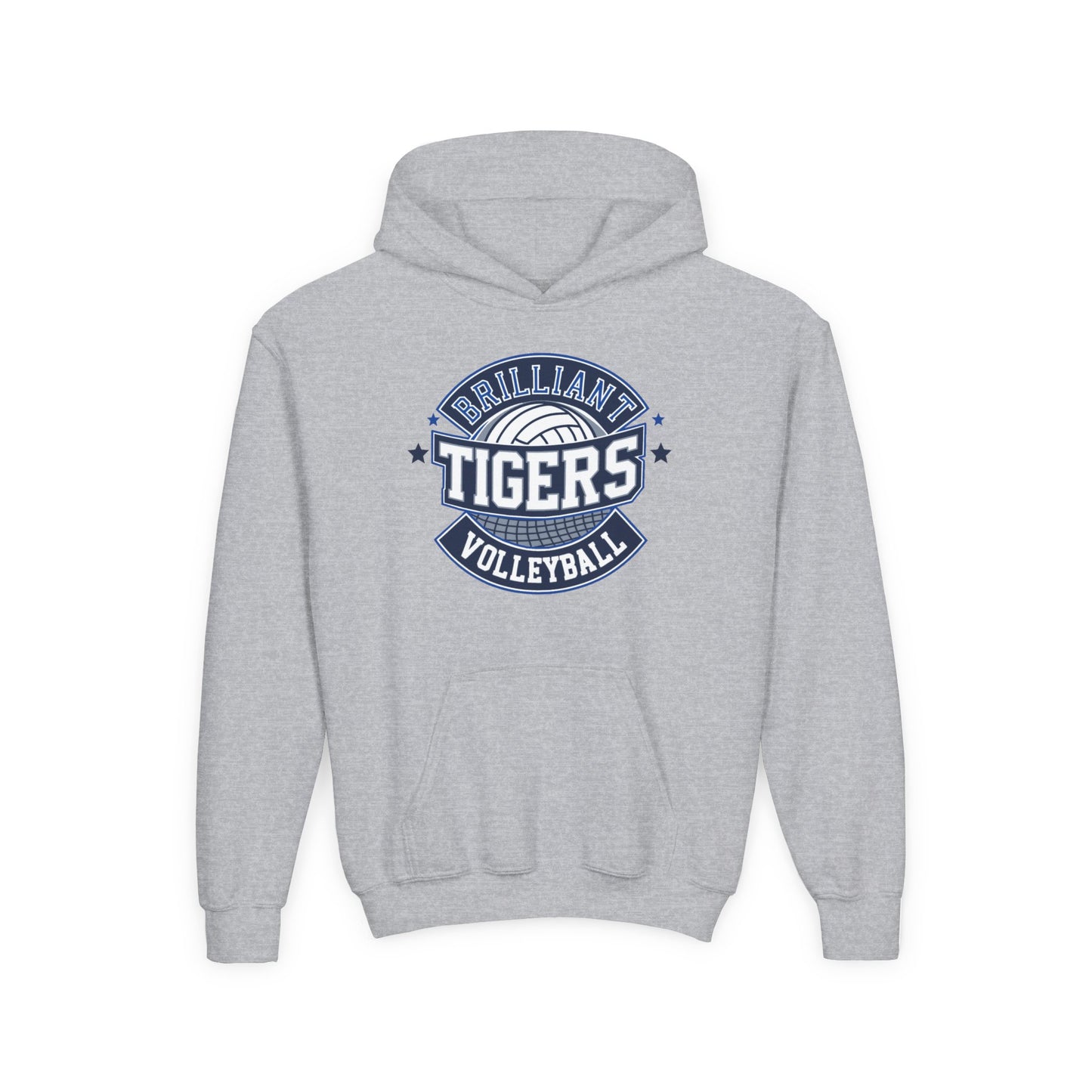 Youth Hoodie Sweatshirt \ Brilliant Tigers Volleyball \ BTV1