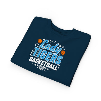 Toddler Crewneck Sweatshirt \ Brilliant Tigers Basketball \ BTBKG1