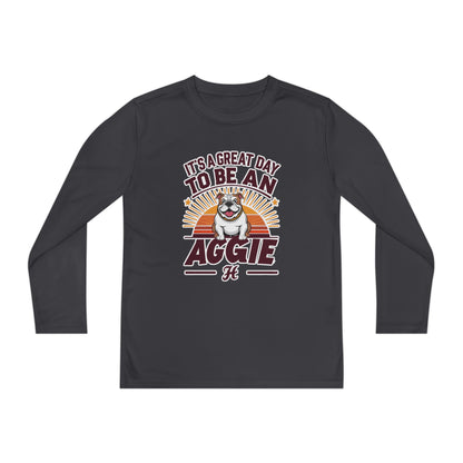 Youth Long Sleeve Tee \ It's a Great Day to Be an Aggie! \ GDA2