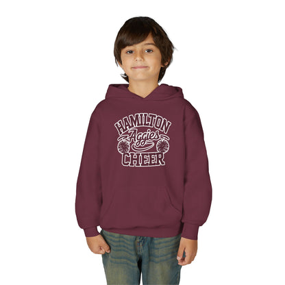 Youth Hoodie Sweatshirt \ Hamilton Aggies Cheer \ Style HAC2