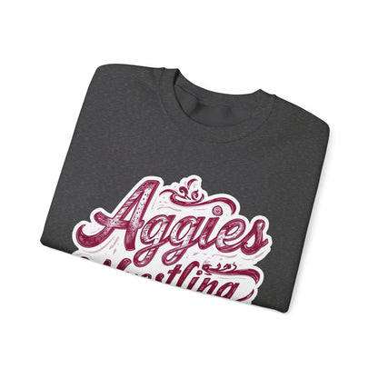 Adult Crewneck Sweatshirt \ Hamilton Aggies Wrestling \ HAWG2