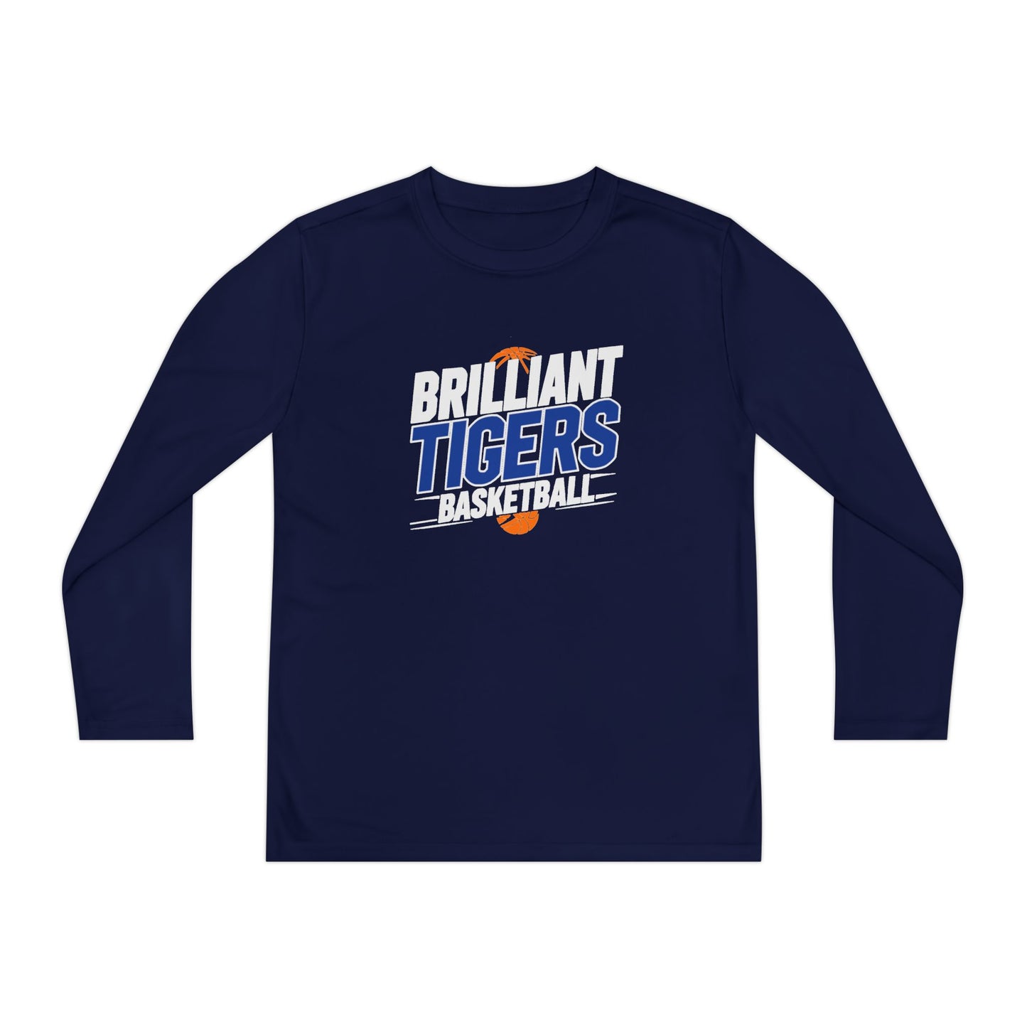 Youth Long Sleeve Tee \ Brilliant Tigers Basketball \ BTBK1