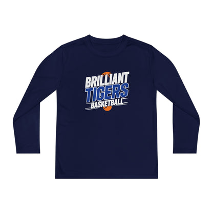 Youth Long Sleeve Tee \ Brilliant Tigers Basketball \ BTBK1