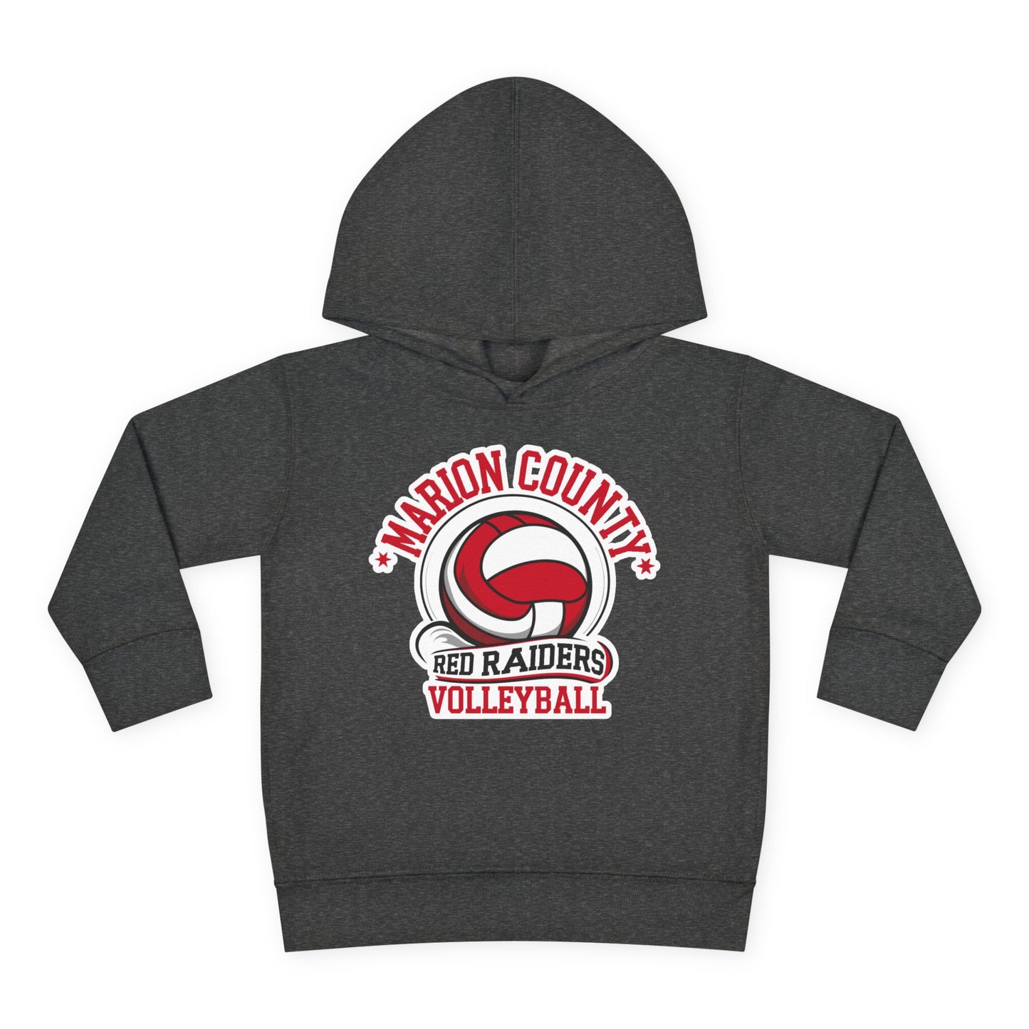 Toddler Hoodie Sweatshirt \ Marion County Red Raiders Volleyball \ MCV1
