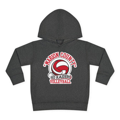 Toddler Hoodie Sweatshirt \ Marion County Red Raiders Volleyball \ MCV1