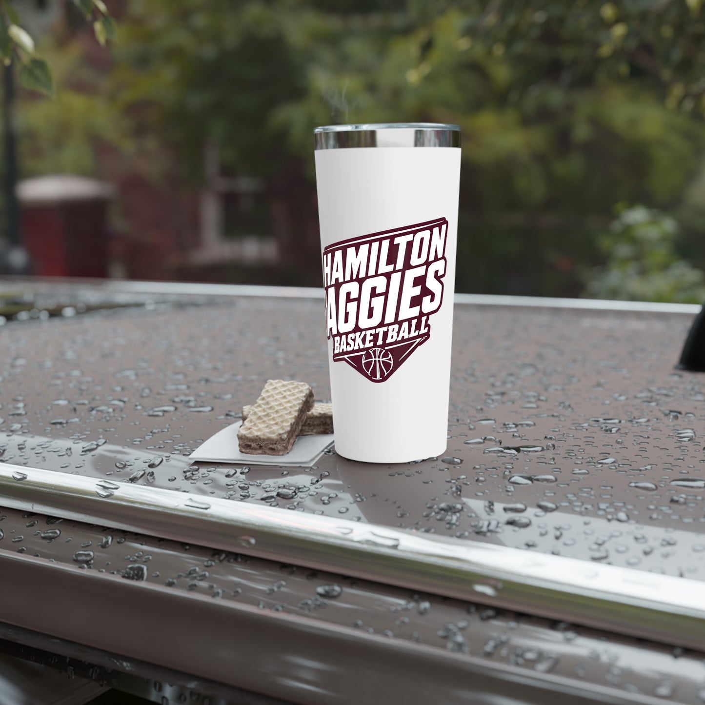 22oz Copper Insulated Tumbler \ Hamilton Aggies Basketball \ HABB2